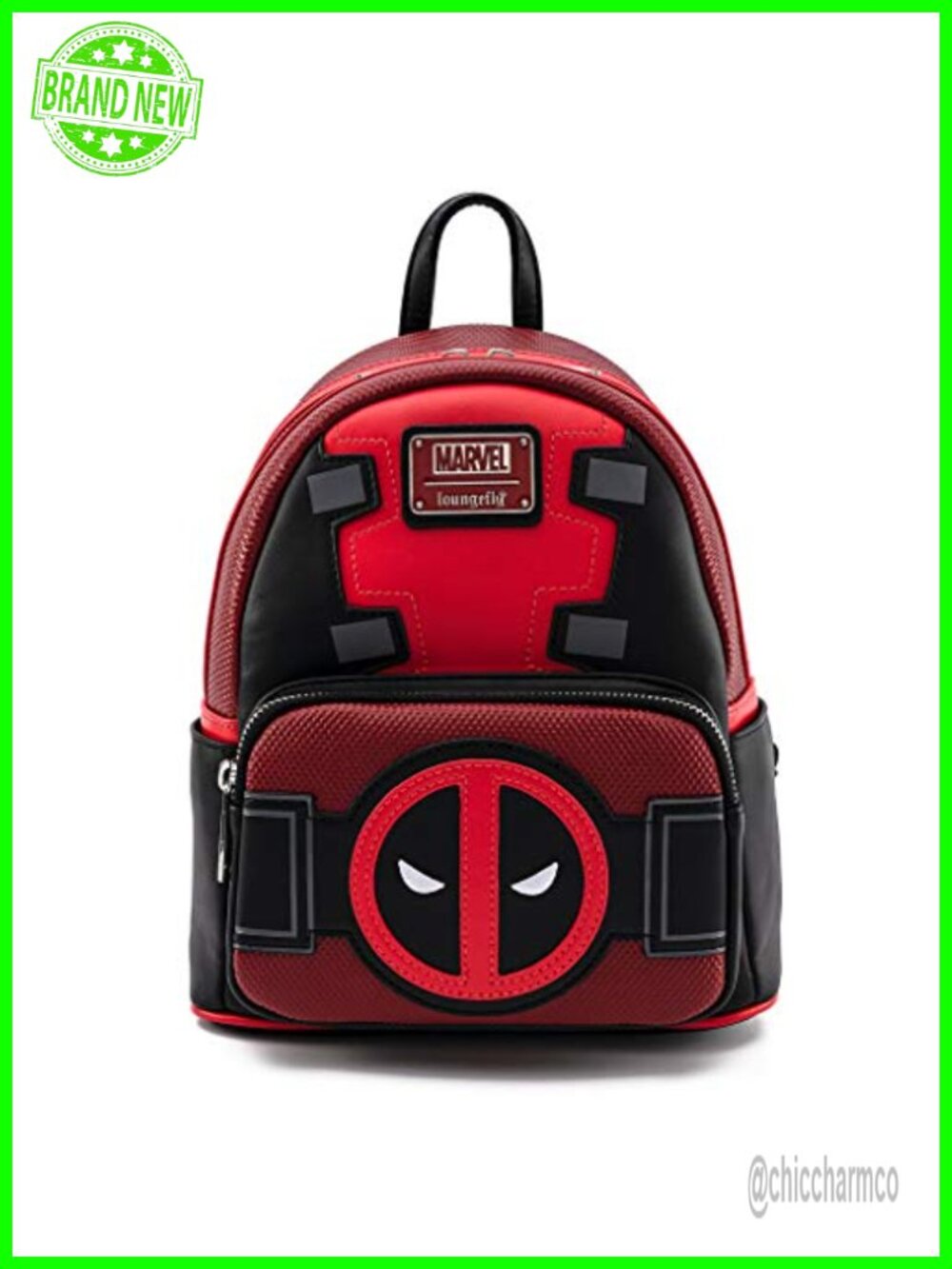 Loungefly Deadpool Merc with a Mouth Cosplay Womens Double Strap Shoulder Bag